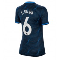 Fotballdrakt Dame Chelsea Thiago Silva #6 Bortedrakt 2023-24 Kortermet